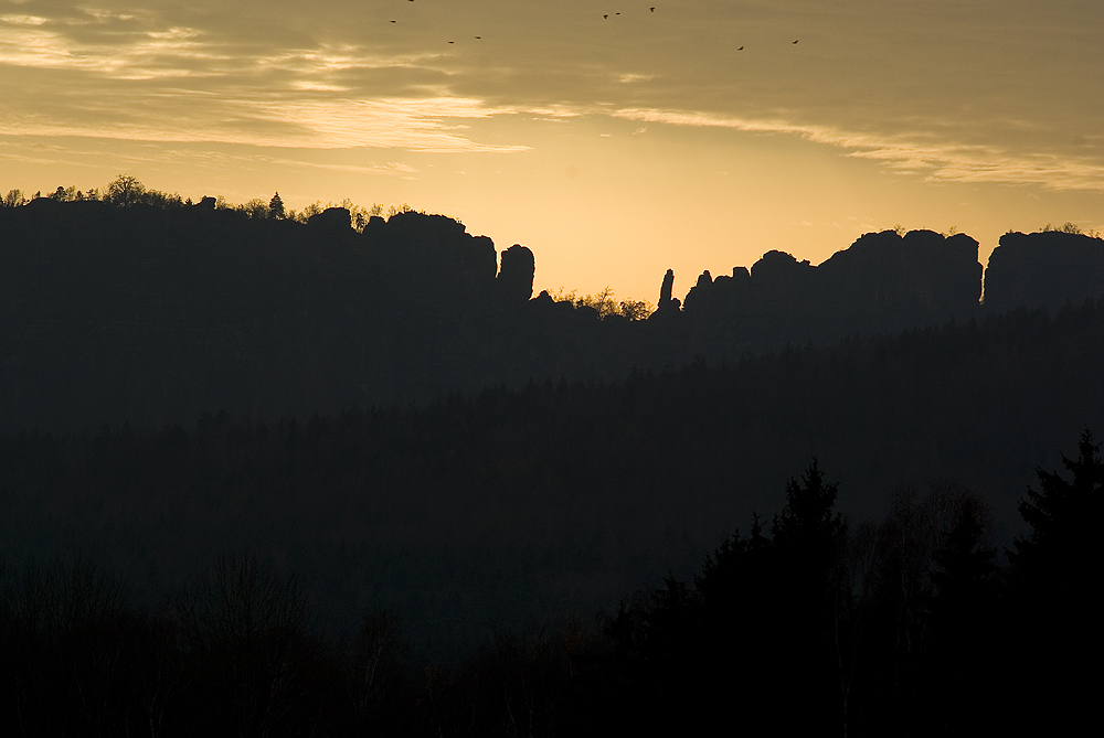 Sonnenuntergang...