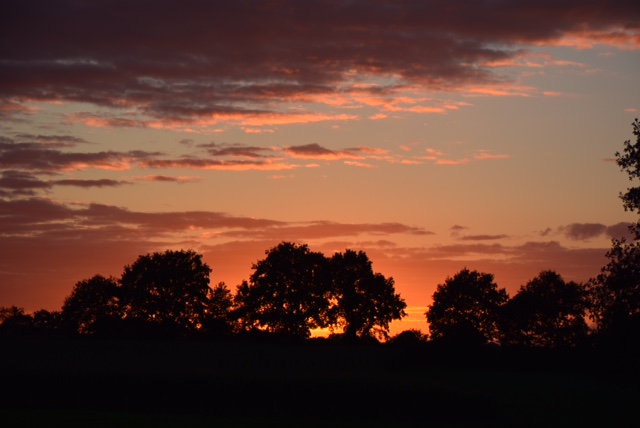 Sonnenuntergang...