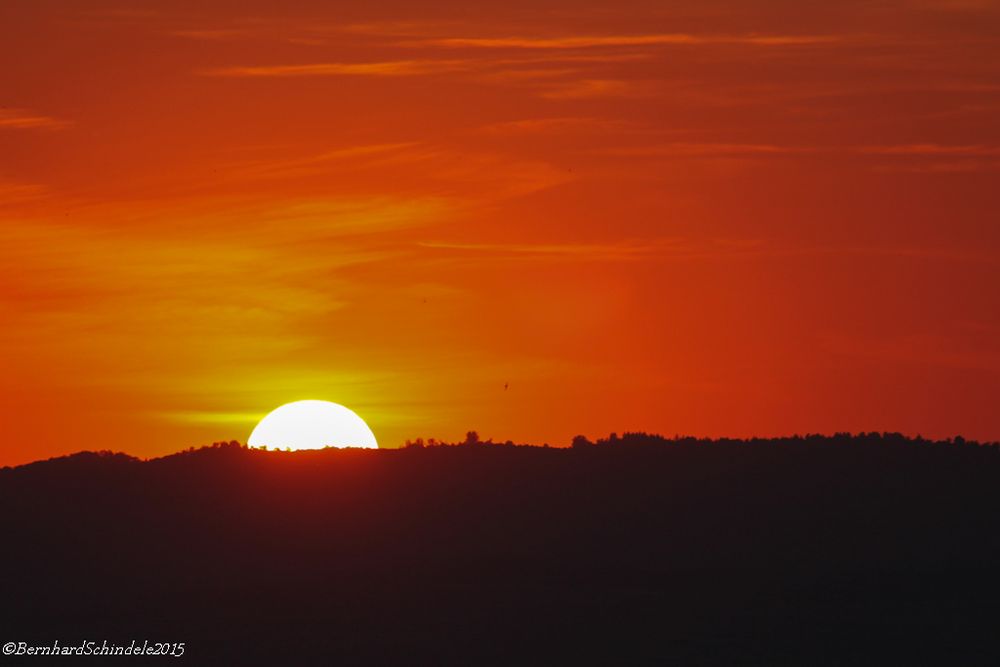 Sonnenuntergang...