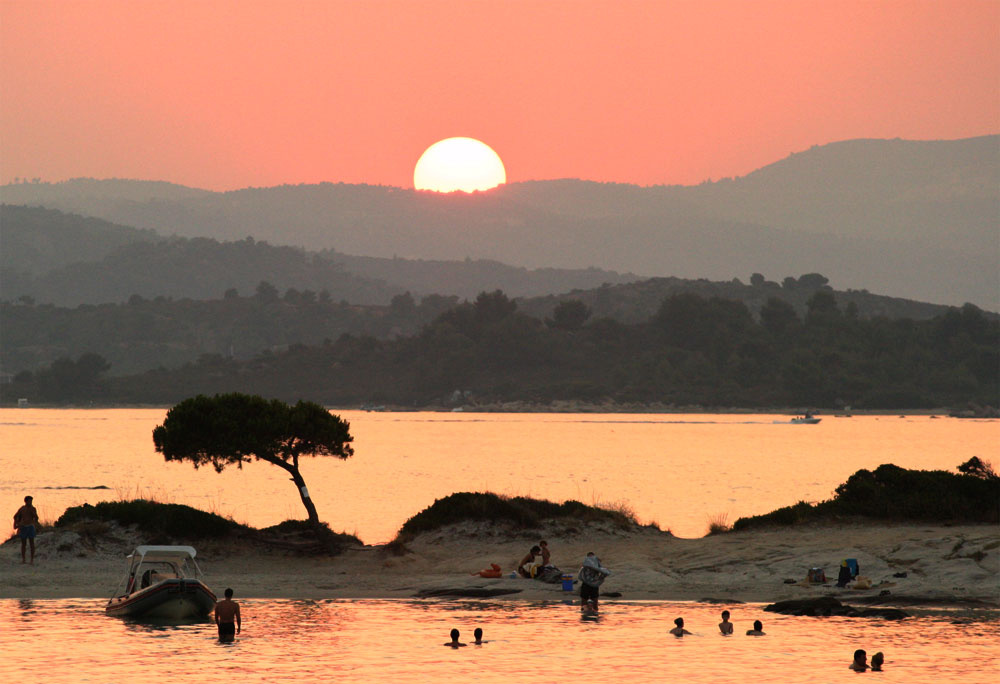 Sonnenuntergang 4 auf der Chalkidiki (Ägäis)