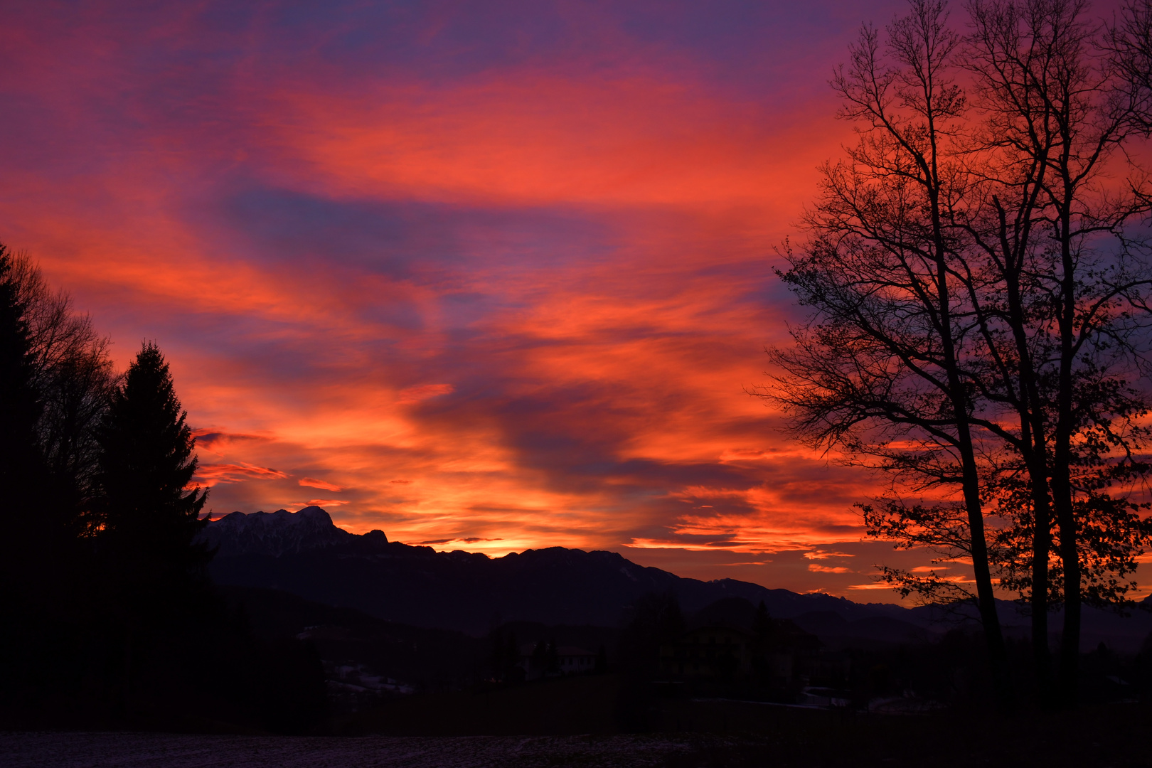 Sonnenuntergang...