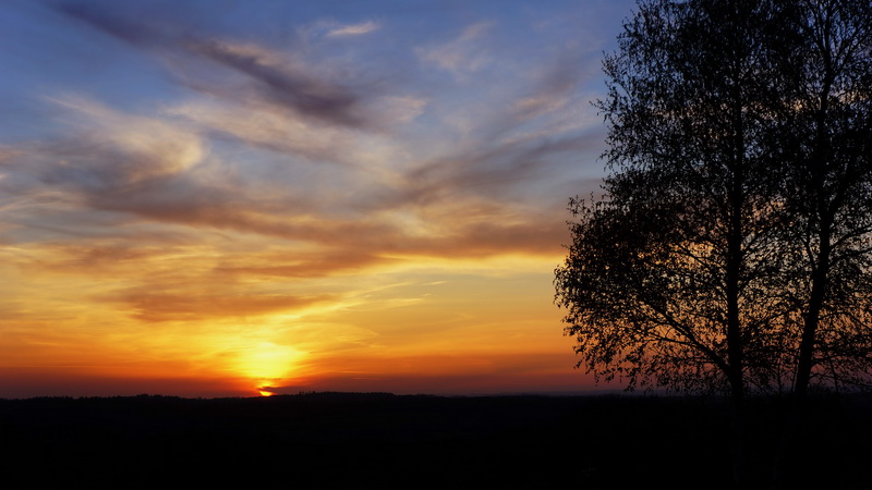 Sonnenuntergang ... .