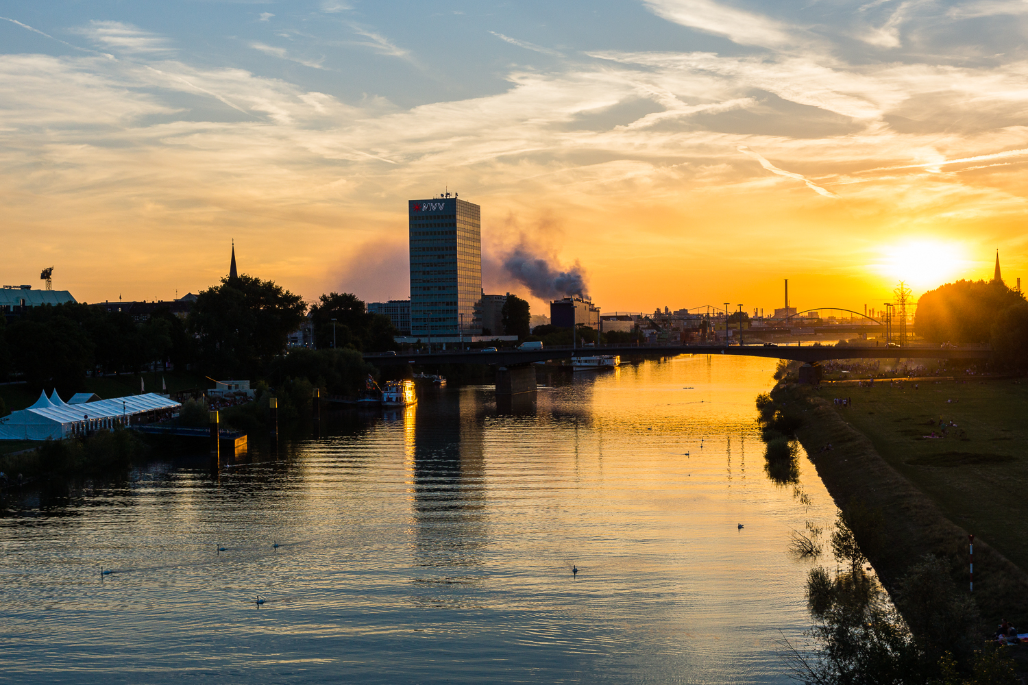 Sonnenuntergang ...