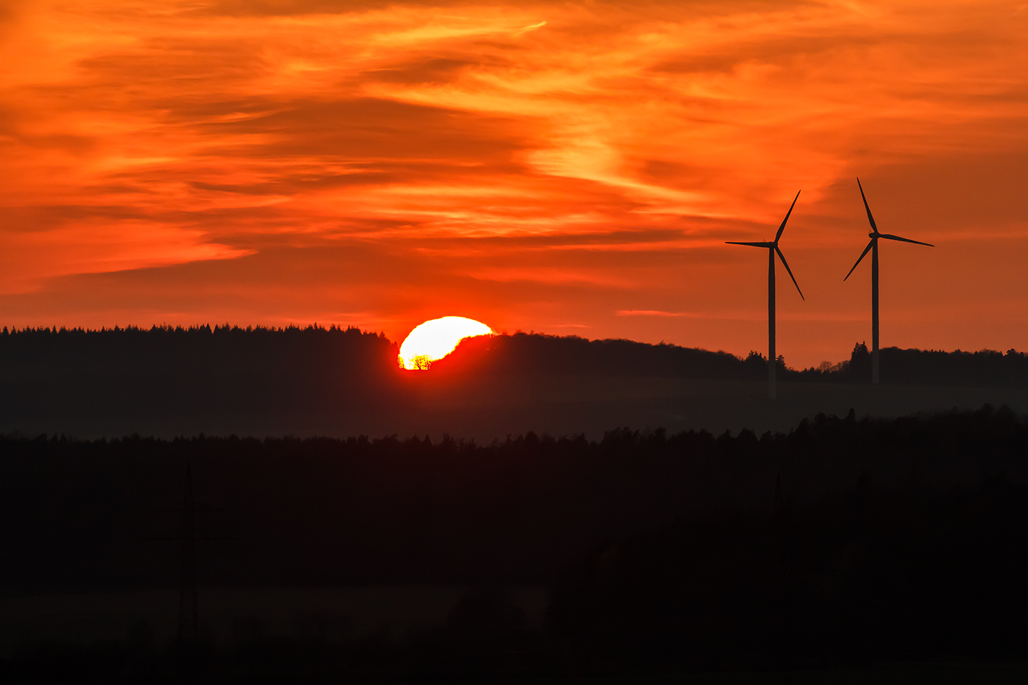 Sonnenuntergang...