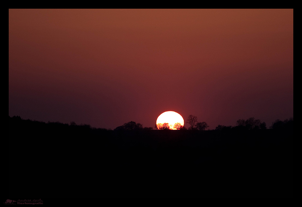 ** Sonnenuntergang ..