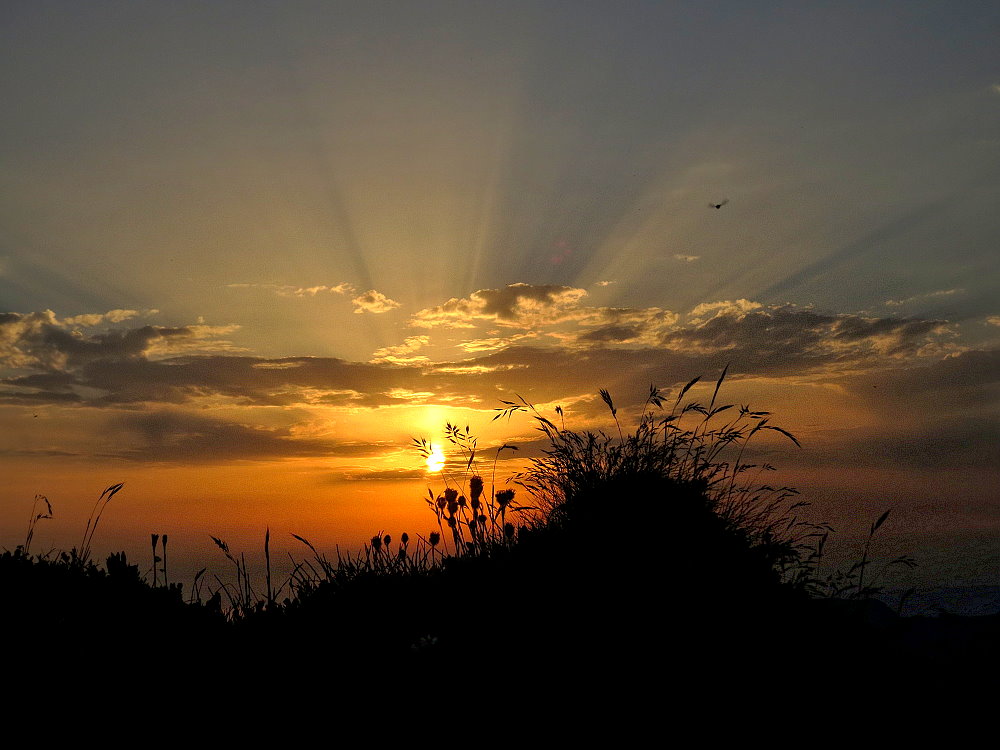 Sonnenuntergang...