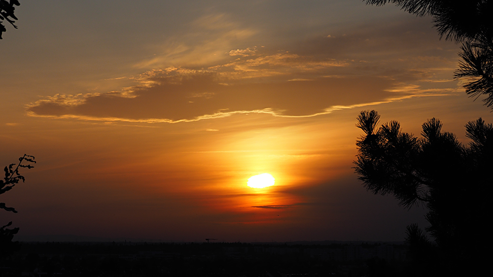 Sonnenuntergang...