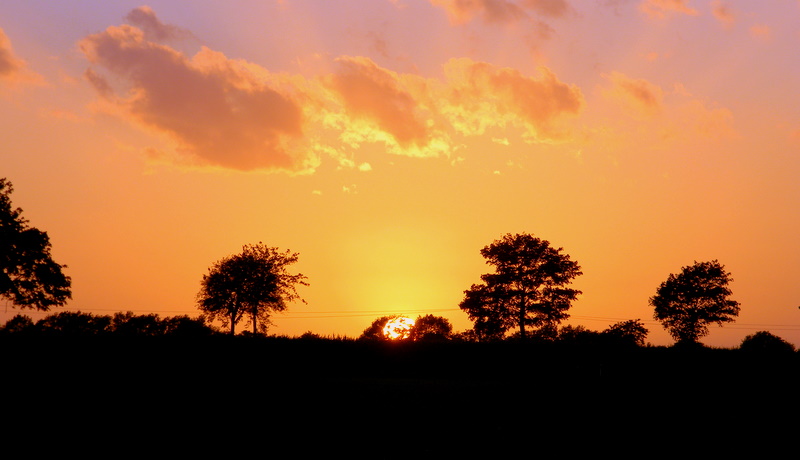 Sonnenuntergang...