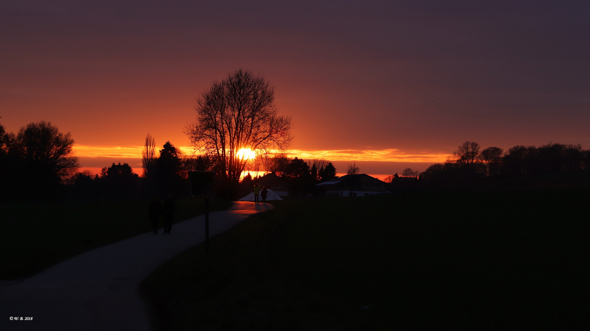 Sonnenuntergang.