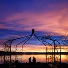 Sonnenuntergang, Abendstimmung in Herrsching am Ammersee