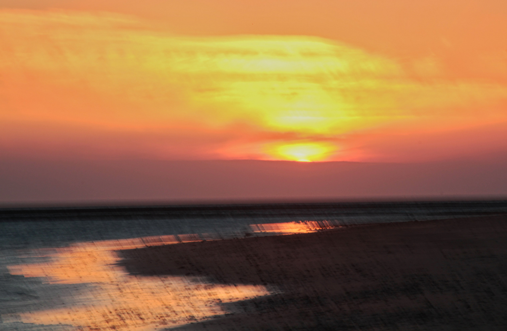 Sonnenuntergang abstrakt