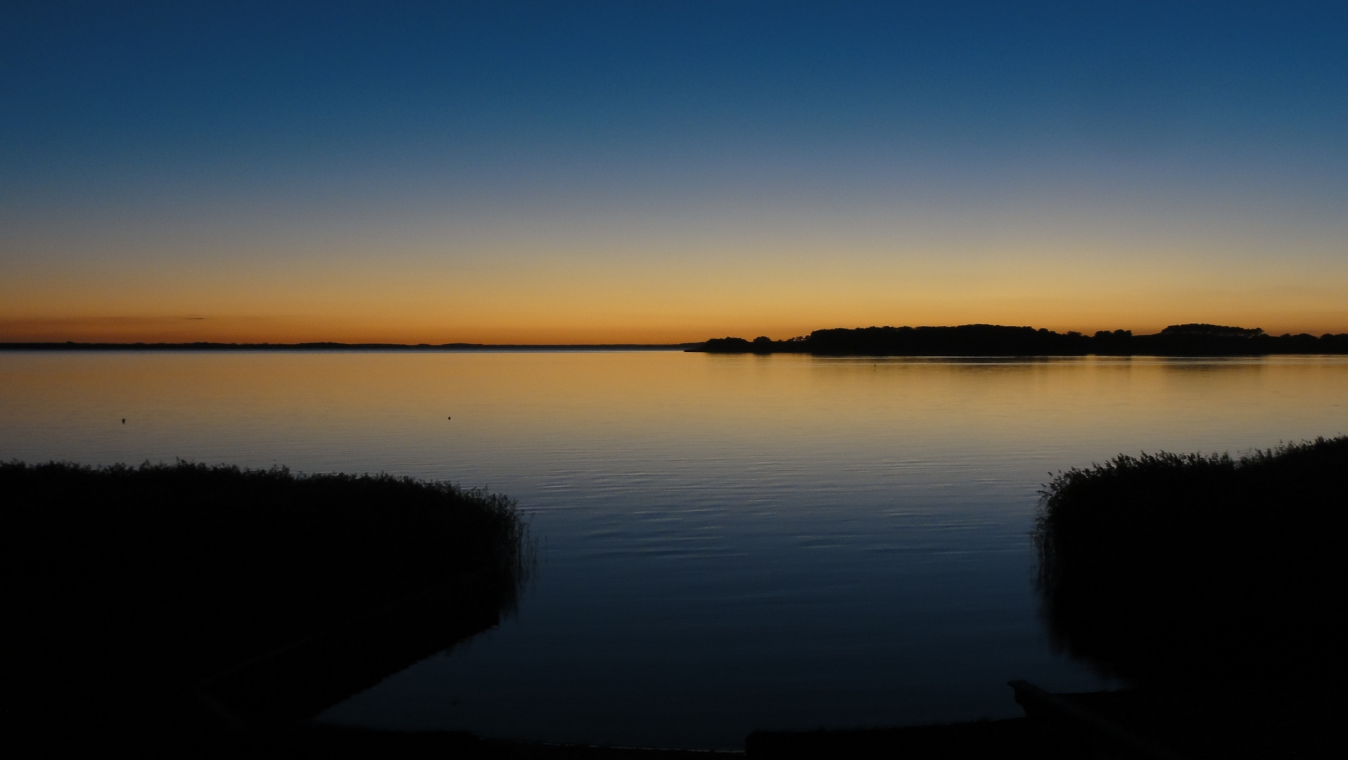 Sonnenuntergang Achterwasser