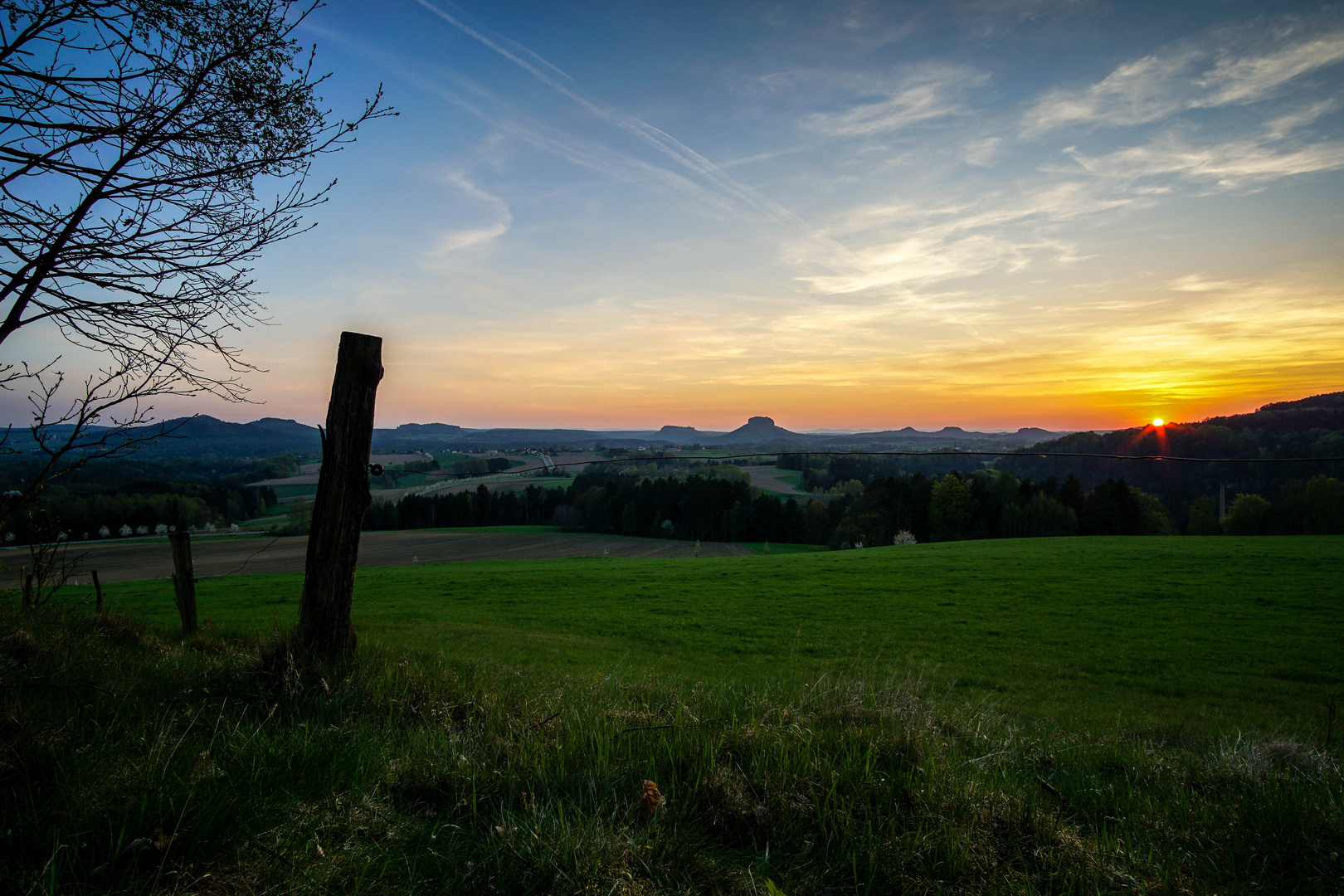 Sonnenuntergang Adamsberg