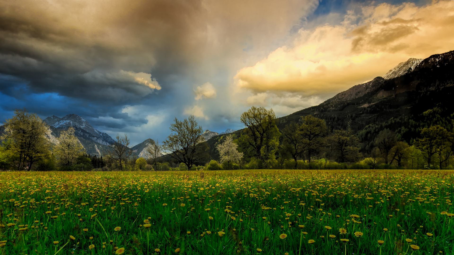 Sonnenuntergang Admont