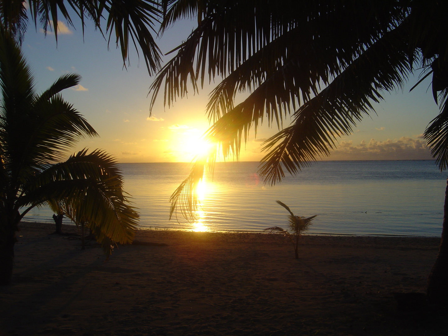 Sonnenuntergang Aitutaki