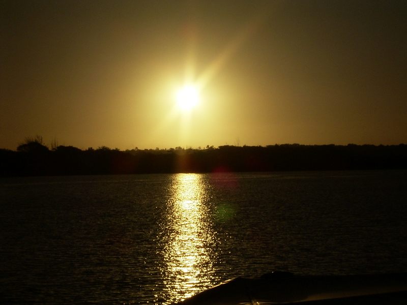 Sonnenuntergang allerdings in Südafrika Ostküste