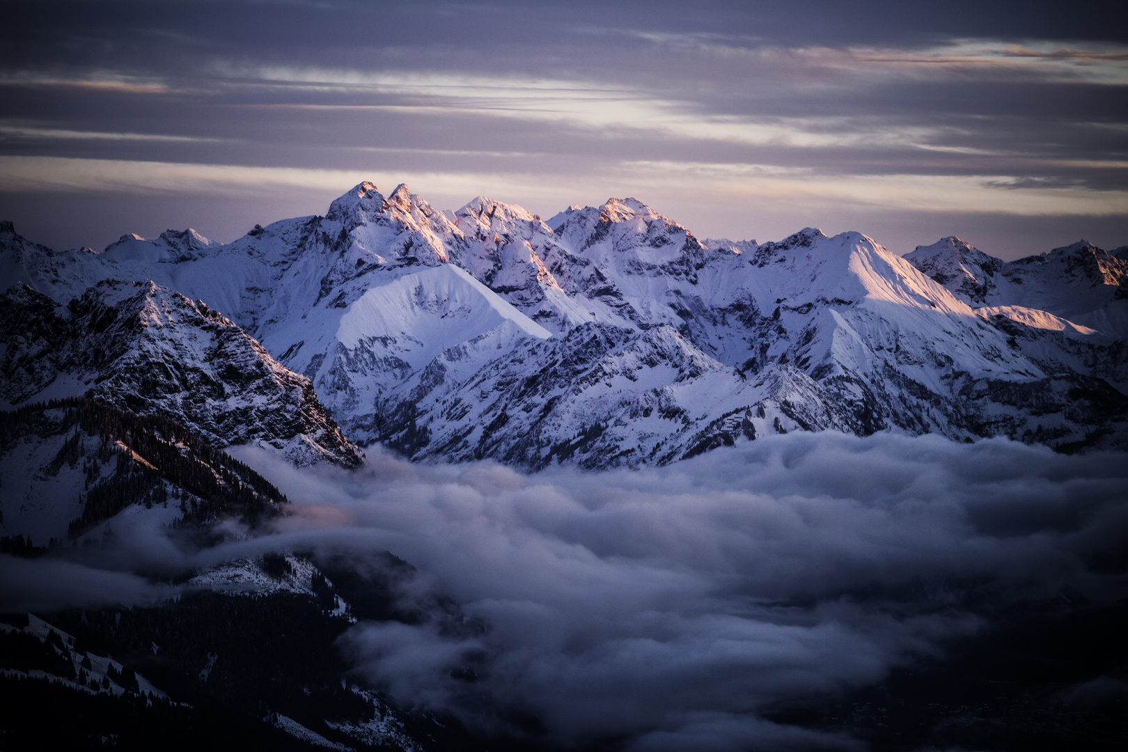 Sonnenuntergang Allgäuer Alpen