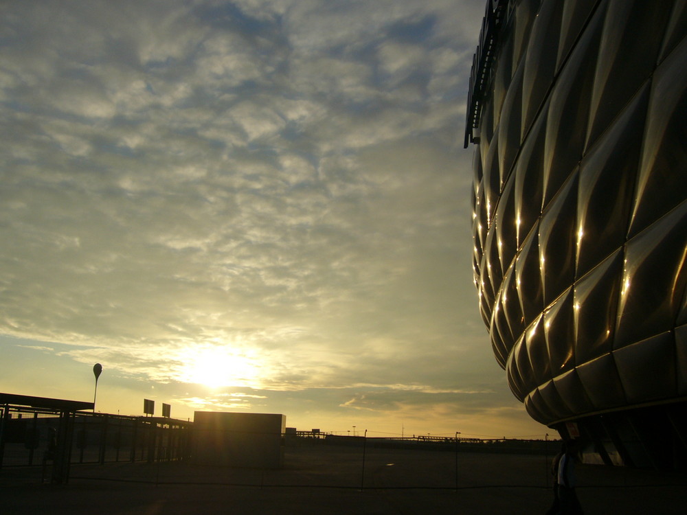 Sonnenuntergang Allianzarena