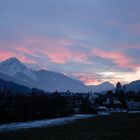 Sonnenuntergang alpin