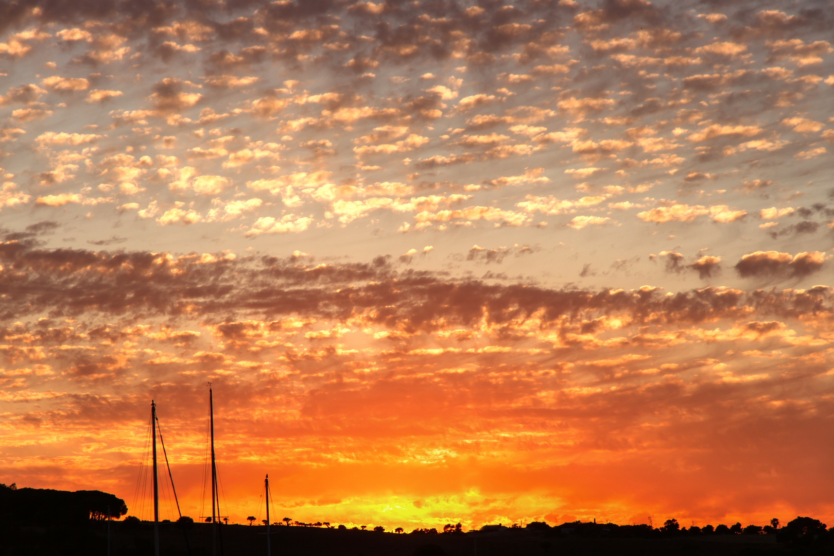 Sonnenuntergang Alvor, Portugal 