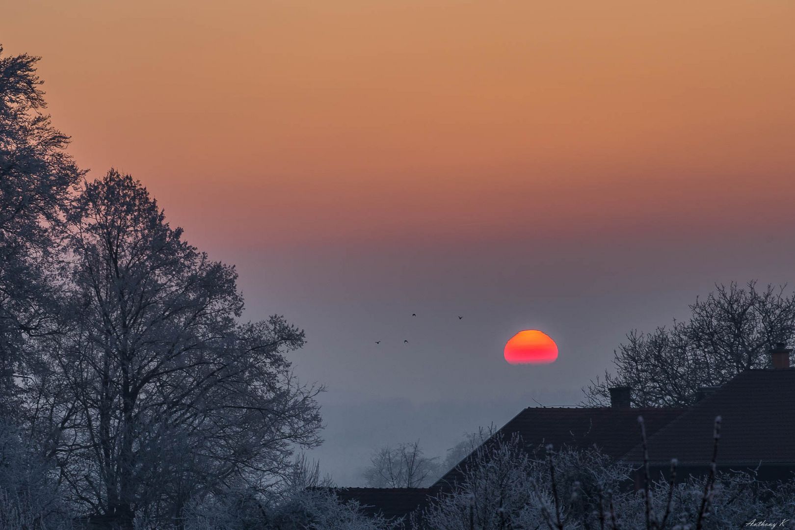 Sonnenuntergang am 01.01.2017