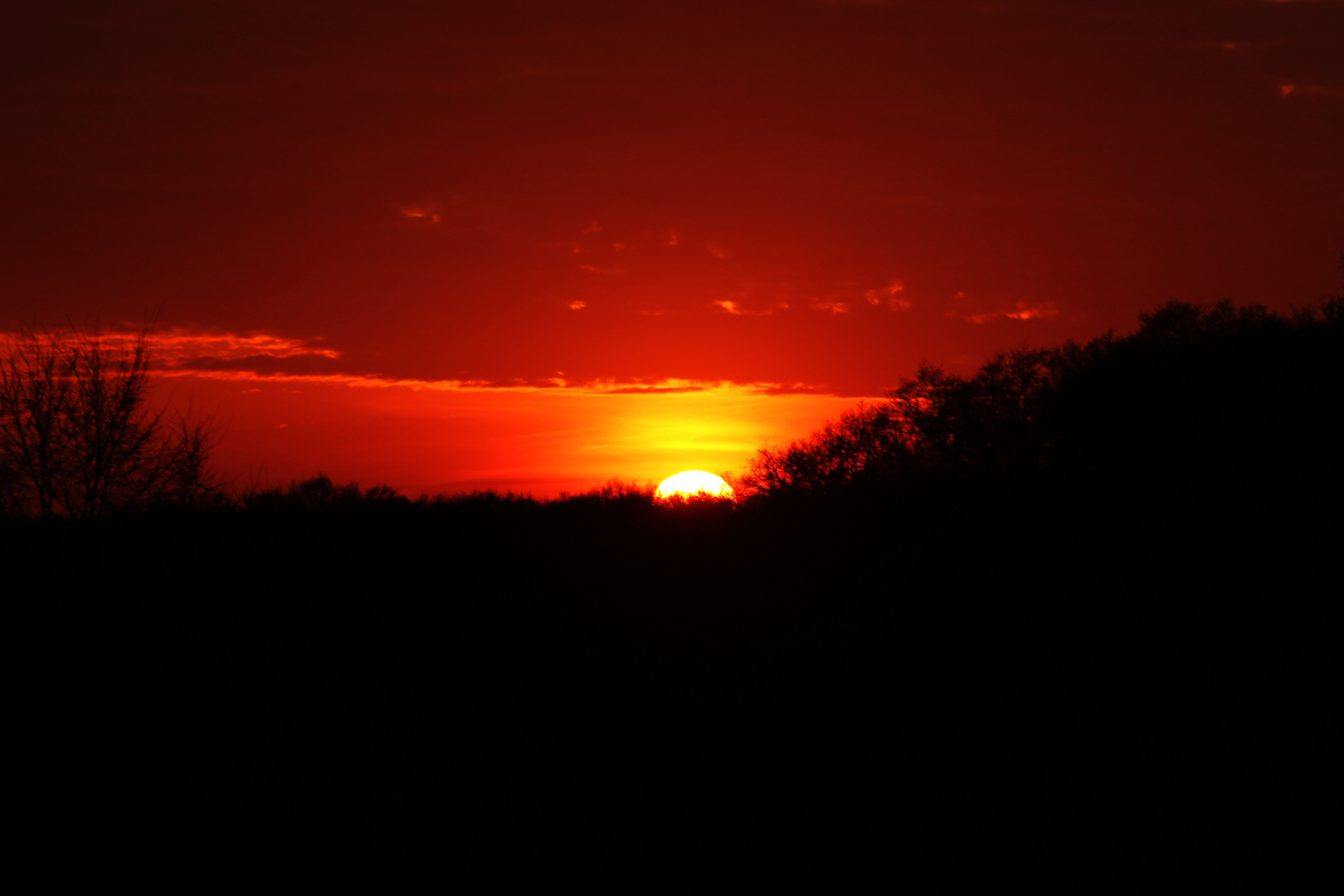 Sonnenuntergang am 14.04.2015 in Darfeld II