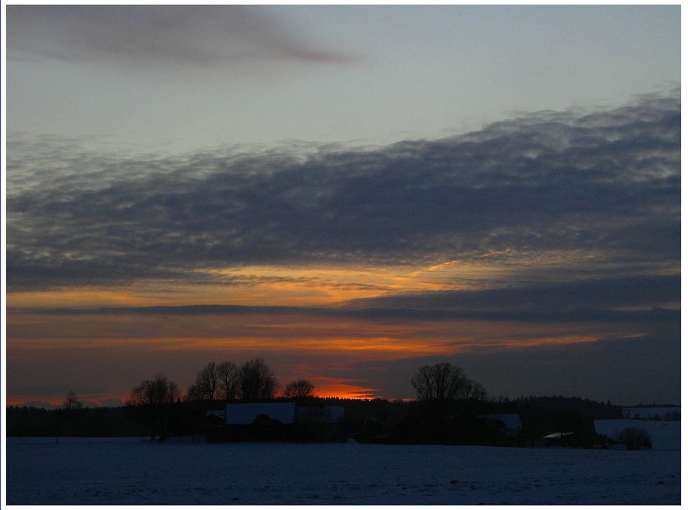 Sonnenuntergang am 16.2.2012