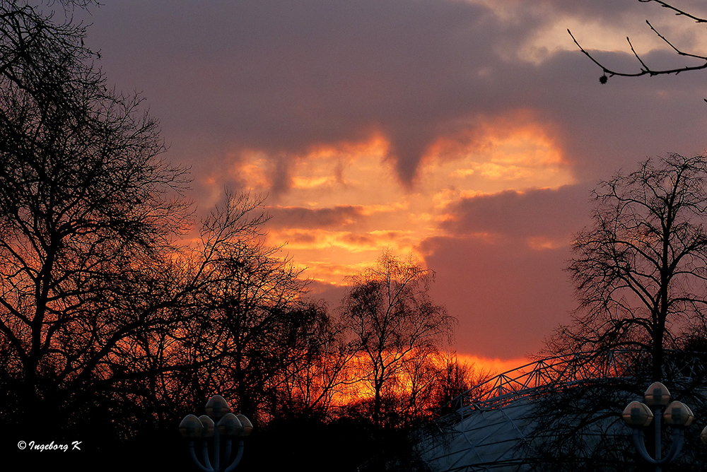 Sonnenuntergang am 17.Februar 2013 -