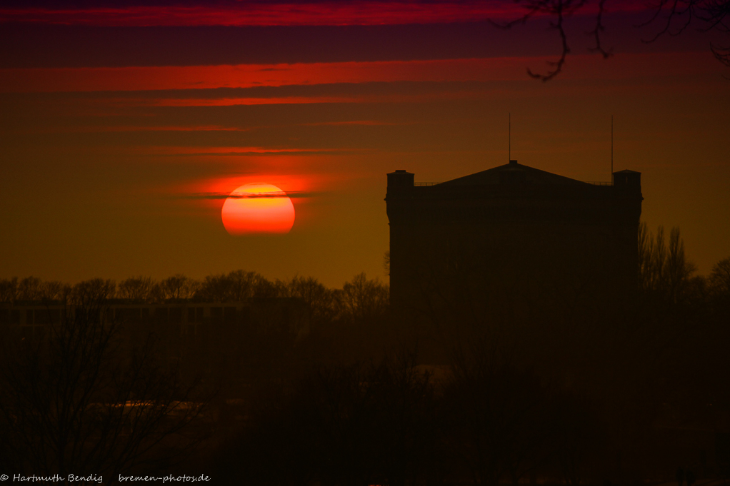 Sonnenuntergang am 18.03.2015