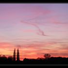 Sonnenuntergang am 19.11.2011 in Lünen - Aufnahme 2