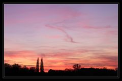 Sonnenuntergang am 19.11.2011 in Lünen - Aufnahme 2