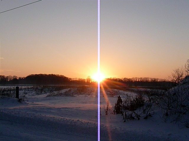 Sonnenuntergang am 1.Weihnachtstag