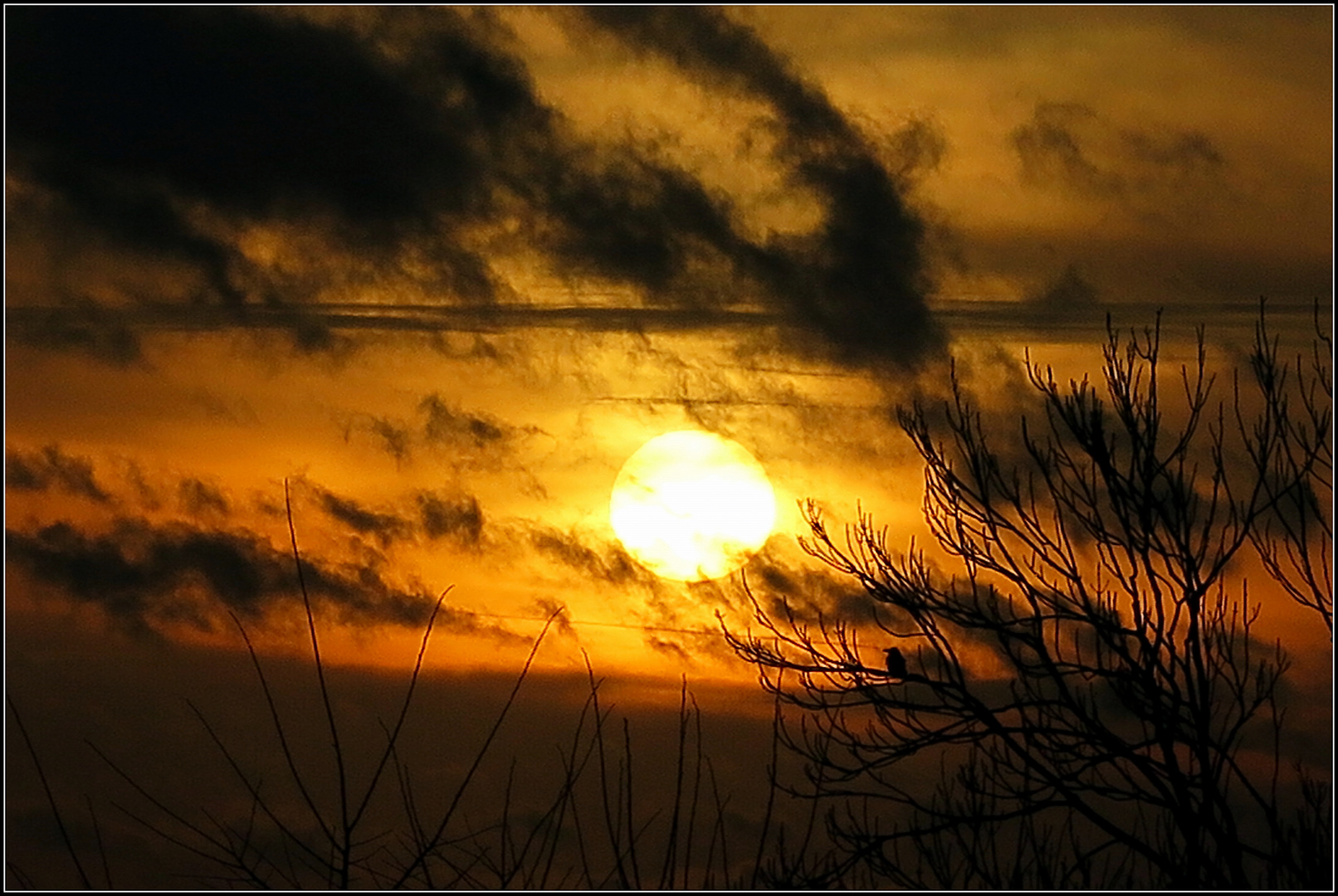 Sonnenuntergang am 2. Weihnachtstag 2015