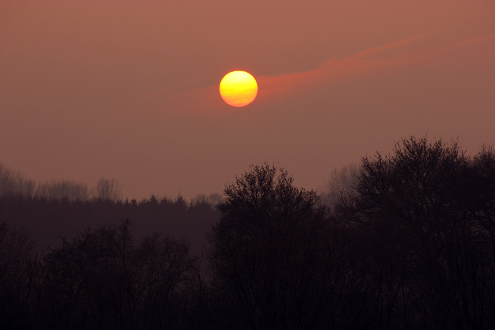 Sonnenuntergang am 20-03-2015 in Rosendahl-Darfeld, NRW, Deutschland II