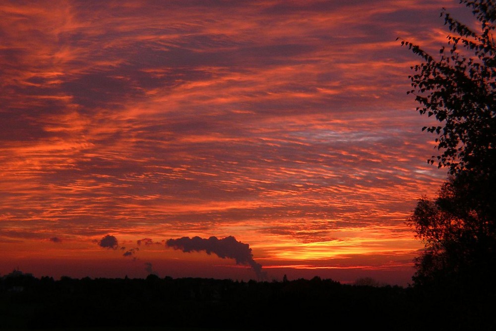 Sonnenuntergang am 20. Oktober 2007 (1)