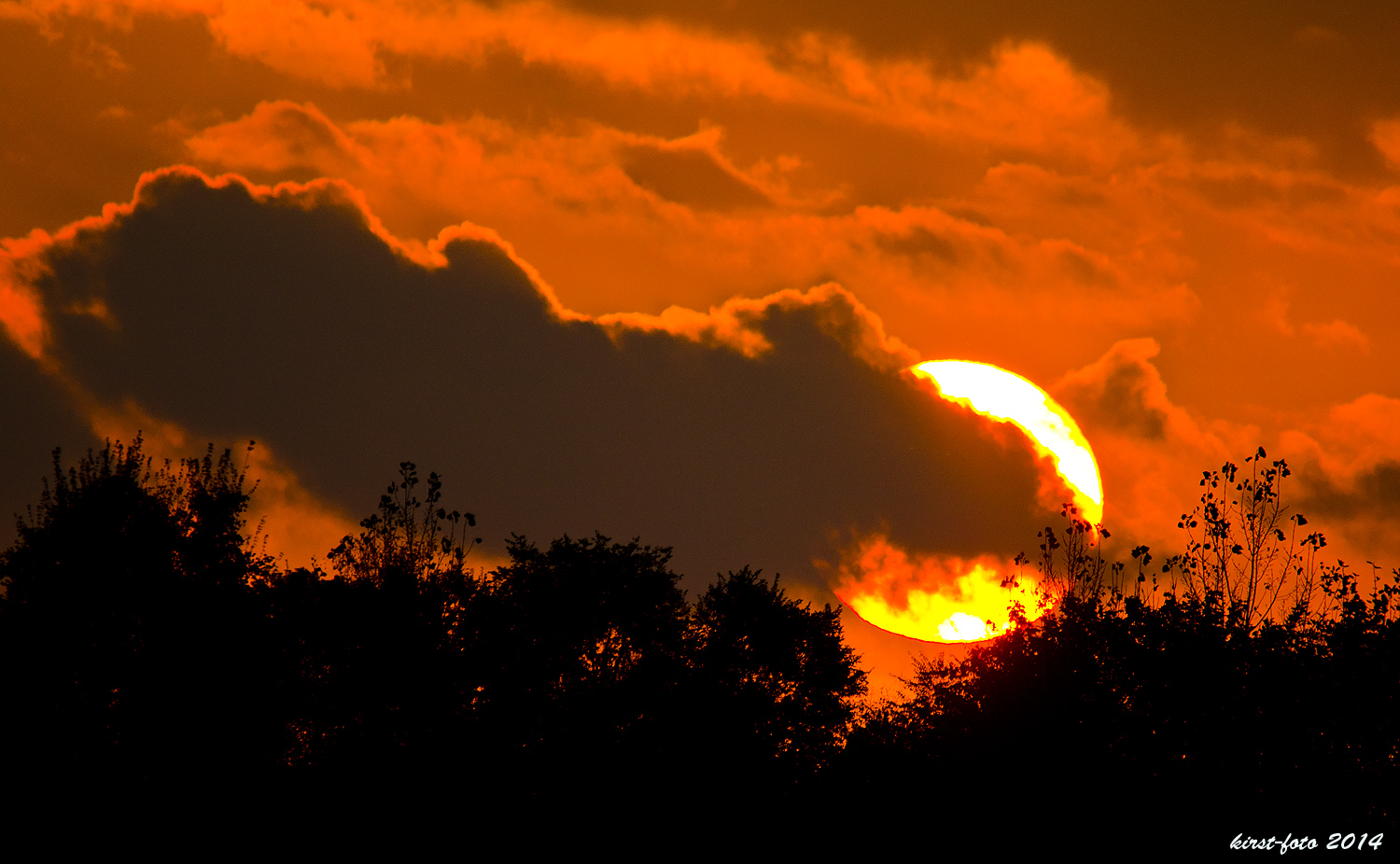 Sonnenuntergang am 20.10.2014