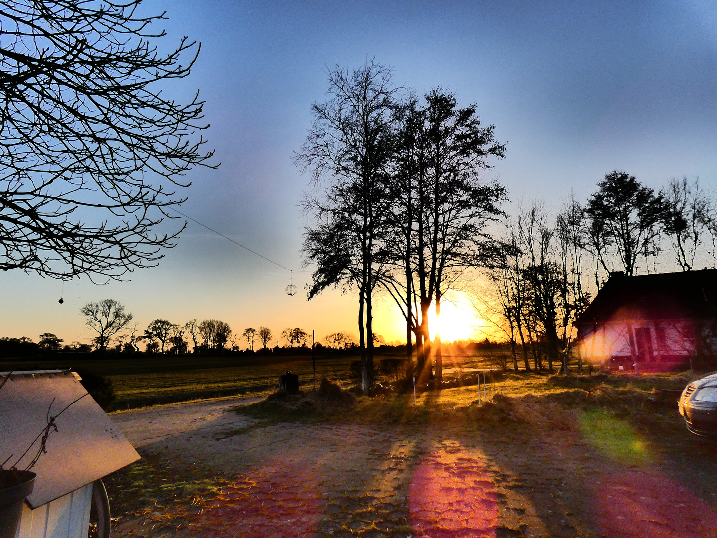 Sonnenuntergang am 21.02.21 