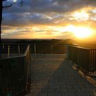 Sonnenuntergang am 23.01.2024 an der Bastei