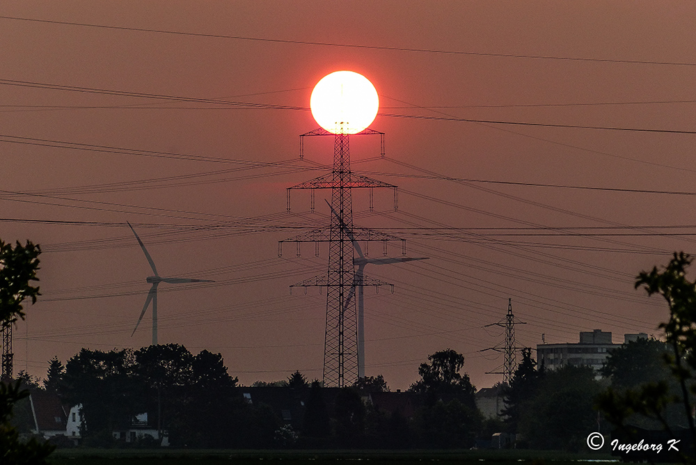 Sonnenuntergang am 24. Mai 2013