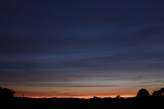 Sonnenuntergang am 24. Mai 2019 in Lünen