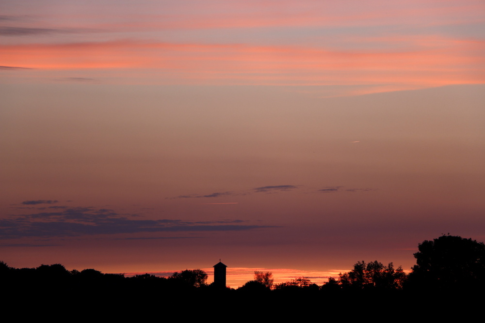 Sonnenuntergang am 24. Mai 2019 in Lünen