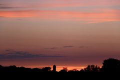 Sonnenuntergang am 24. Mai 2019 in Lünen