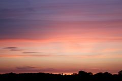 Sonnenuntergang am 24. Mai 2019 in Lünen