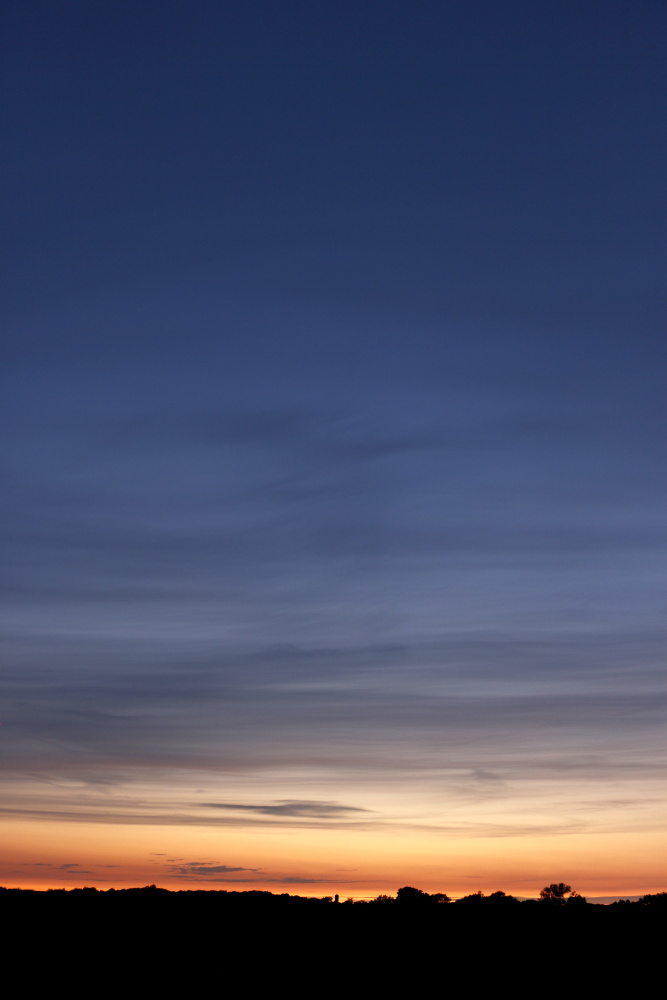 Sonnenuntergang am 24. Mai 2019 in Lünen