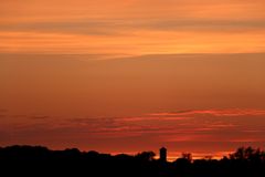 Sonnenuntergang am 24. Mai 2019 in Lünen