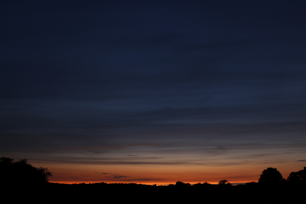 Sonnenuntergang am 24. Mai 2019 in Lünen