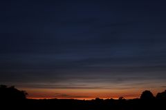 Sonnenuntergang am 24. Mai 2019 in Lünen