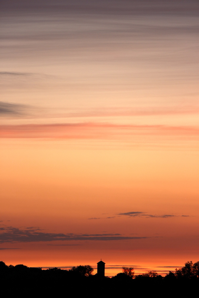 Sonnenuntergang am 24. Mai 2019 in Lünen