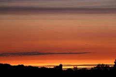 Sonnenuntergang am 24. Mai 2019 in Lünen