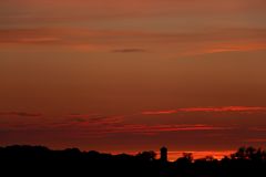 Sonnenuntergang am 24. Mai 2019 in Lünen